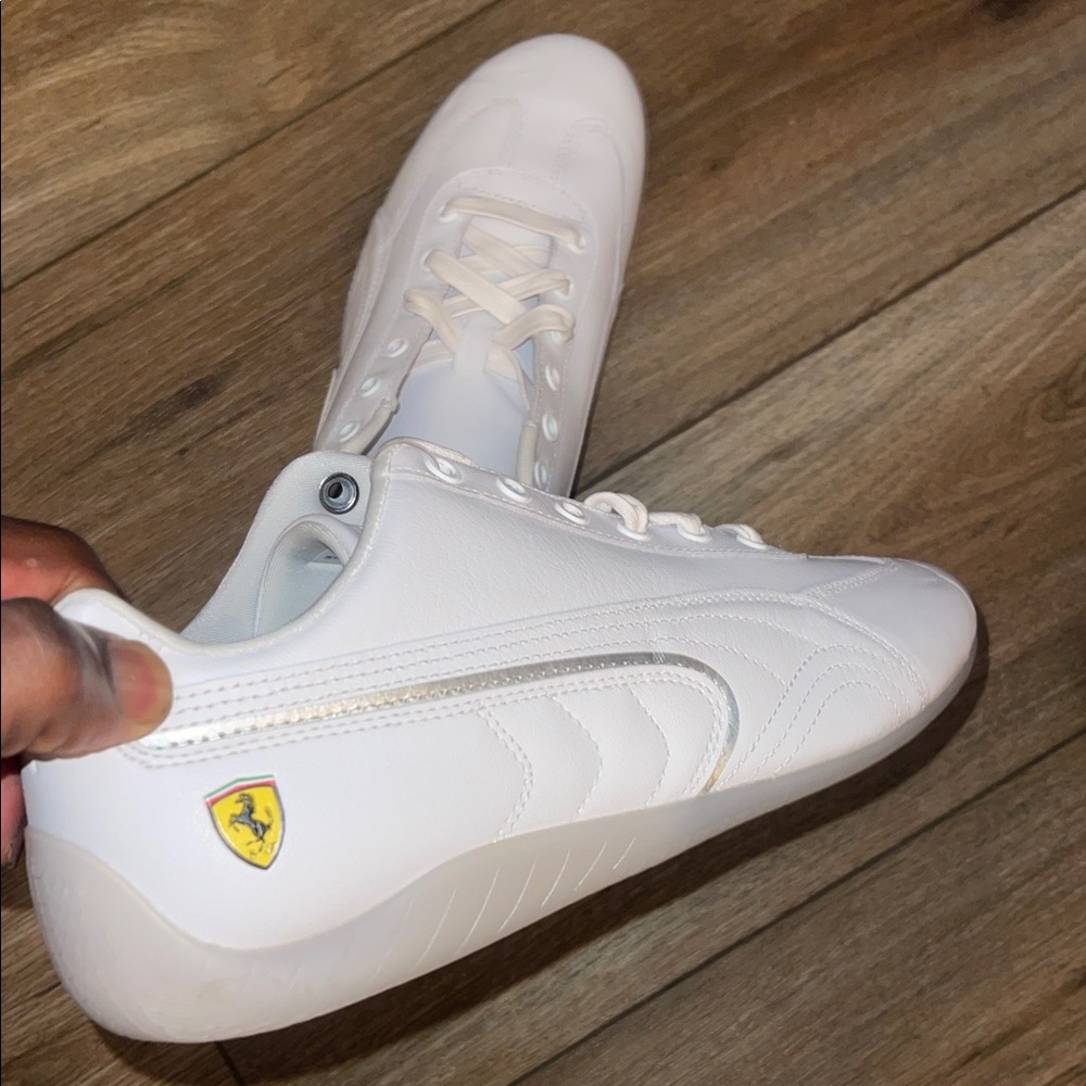 Puma Ferrari White Sneakers for Men